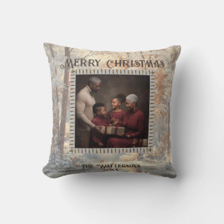 Holiday Greeting Throw Pillow