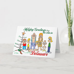 Holiday Greetings from Delaware Card
