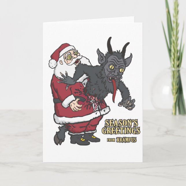 Holiday Greetings from Krampus (and Santa) (Front)