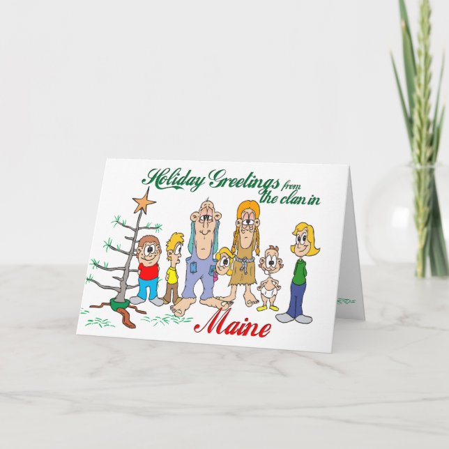 Holiday Greetings from Maine Card (Front)