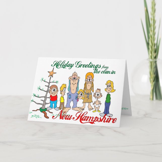 Holiday Greetings from New Hampshire Card (Front)