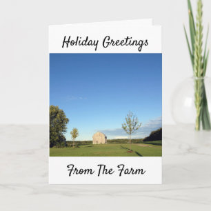 **HOLIDAY GREETINGS FROM THE FARM** CARD