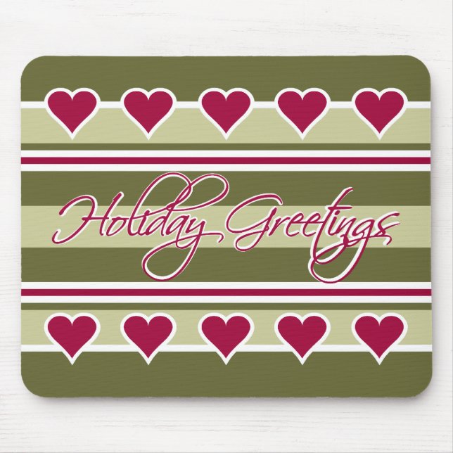 Holiday Greetings mousepad (Front)