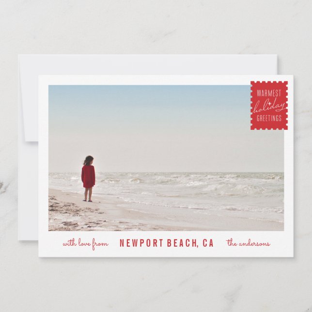 Holiday Greetings Photo Card (Front)