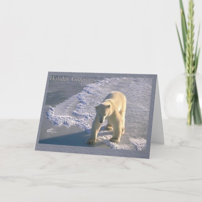 Holiday Greetings - Polar Bear Card (Front)