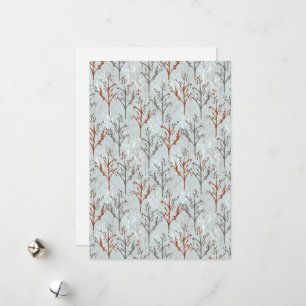 Holiday Greetings Trees Forest