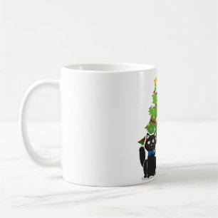 Holiday Groove Retro Black Cats Morning Coffee Mug
