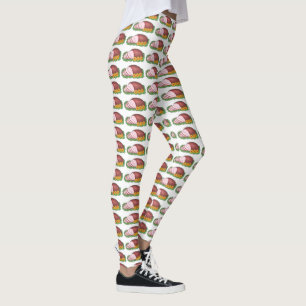 Holiday Ham Christmas Dinner Novelty Food Leggings