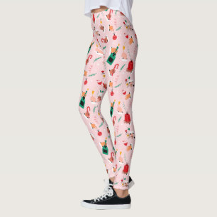 Holiday Hands Festive Celebration Pattern Leggings