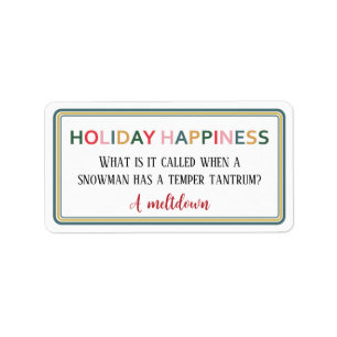 Holiday Happiness Sticker