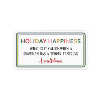 Holiday Happiness Sticker