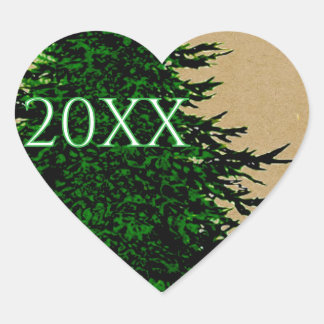 HOLIDAY HEART HEART STICKER