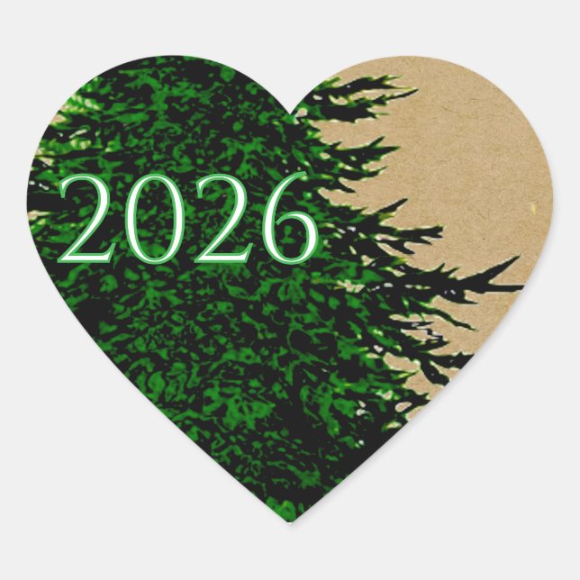 HOLIDAY HEART STICKER (Front)