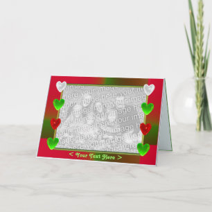 Holiday Hearts Wide (photo frame)