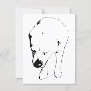 Holiday Hello from a Gentle Labrador Postcard