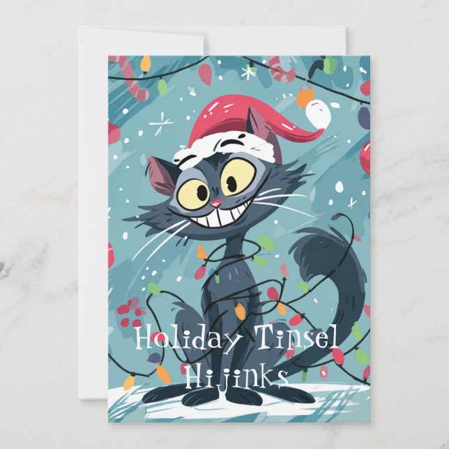 Holiday Hijinks Cat Edition Card (Front)