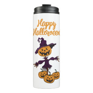 Holiday Hippo Halloween Witch Hippo Thermal Tumbler
