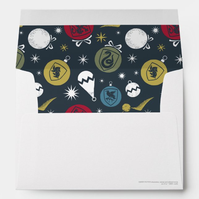 Holiday HOGWARTS™ House Bauble Pattern Envelope (Back (Bottom))