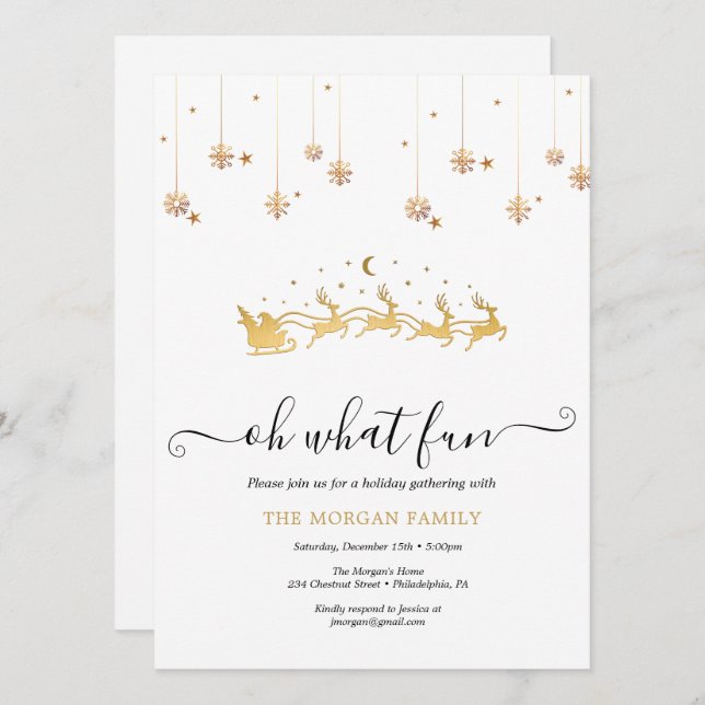 Holiday Holly Christmas Party  (Front/Back)