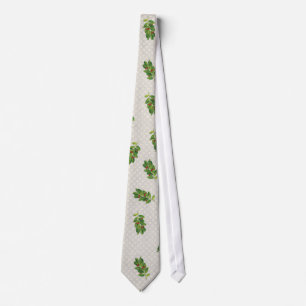 Holiday Holly Pattern Tie