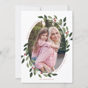 Holiday Holly Photo Card