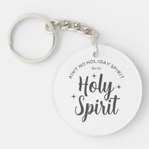 Holiday Holy Spirit Christian Religious Christmas Key Ring