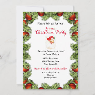 Holiday Home Christmas Party Invitation