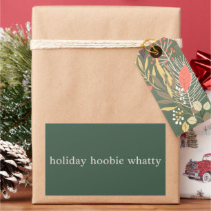 Holiday Hoobie Whatty Christmas Funny Movie Xmas Rectangular Sticker