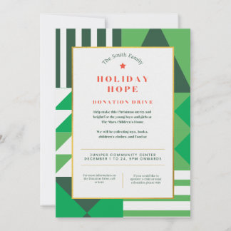 Holiday Hope Christmas Event Invitation