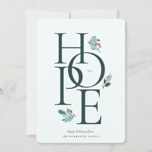 Holiday Hope Modern Botanical Berry Card