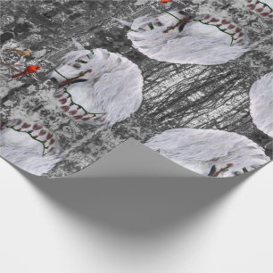 Holiday Horse & Cardinals Wrapping Pap Wrapping Paper
