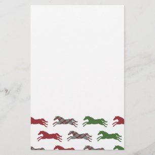 Holiday Horse Foal with Blanket Christmas Stationery
