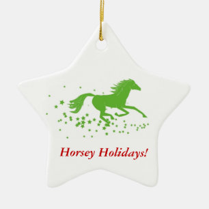 Holiday Horse Ornament: Horsey Holidays! Ceramic Ornament
