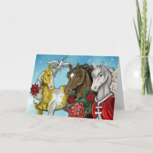 Holiday Horses Card