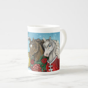 Holiday Horses~mug Bone China Mug