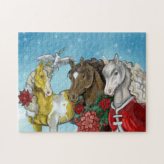 Holiday Horses~puzzle! Jigsaw Puzzle (Horizontal)
