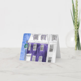 Holiday House with Wreath 