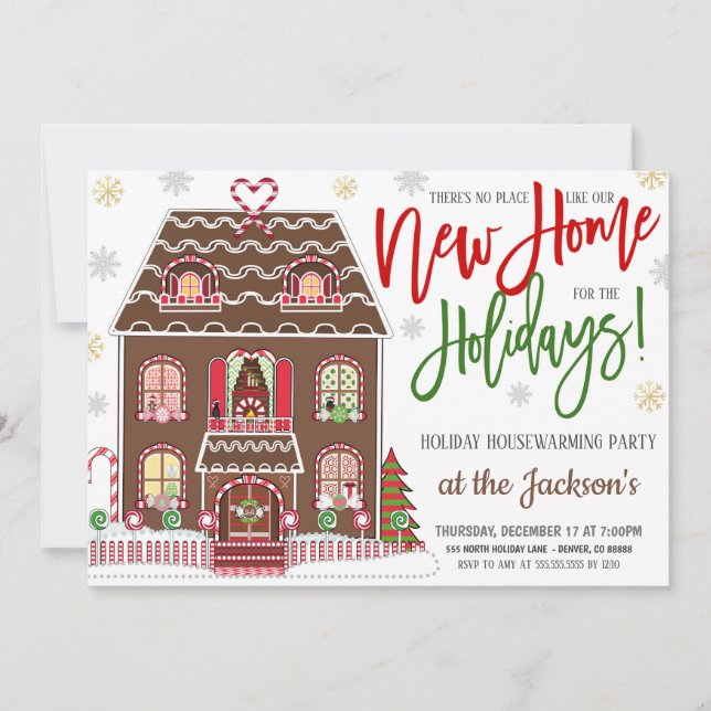 Holiday Housewarming Party Invitation (Front)