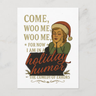 Holiday Humour - Shakespeare quote Postcard