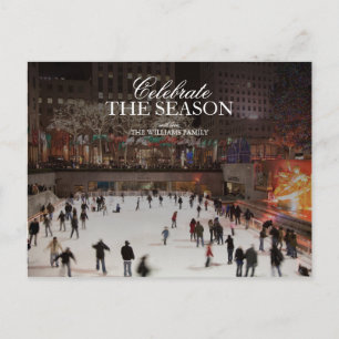 Holiday Ice Skating Rink at Rockefeller Centre Postcard
