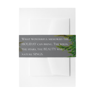 HOLIDAY INVITATION BELLY BAND