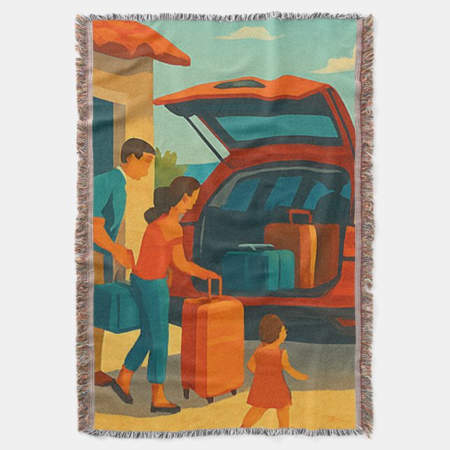 holiday is throw blanket (Front Vertical)