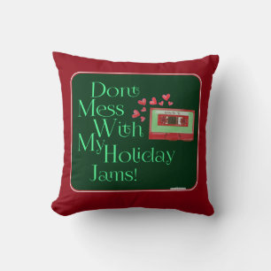 Holiday Jams Mixtape Cushion