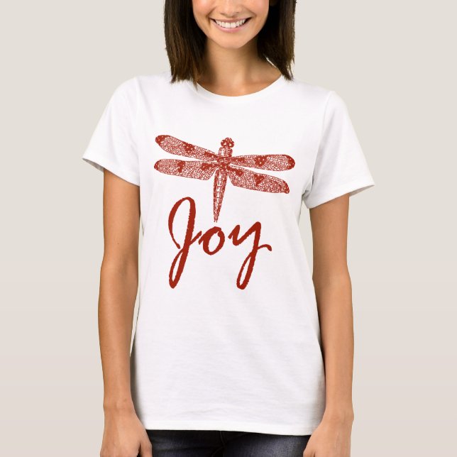 Holiday Joy Dragonfly T-Shirt (Front)