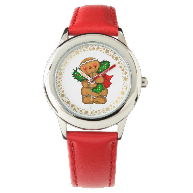 Holiday Kids Watch/Gingerbread Man Watch (Front)