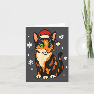 Holiday Kitten Cute Christmas Cat Design Uni Card
