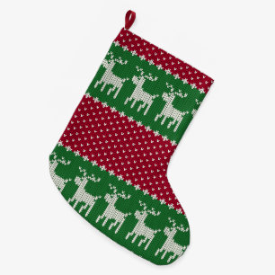 Holiday Knit No. 01 Large Christmas Stocking