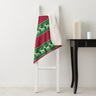 Holiday Knit No. 01 Sherpa Blanket