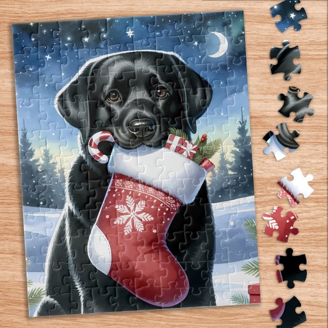 Holiday Labrador Retriever Festive Christmas Dog  Jigsaw Puzzle (Creator Uploaded)
