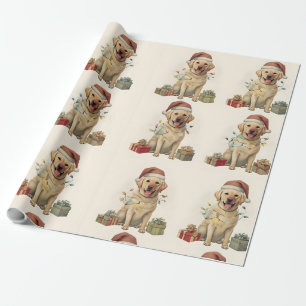 Holiday Labrador Retriever Wrapping Paper, Gift Wrapping Paper
